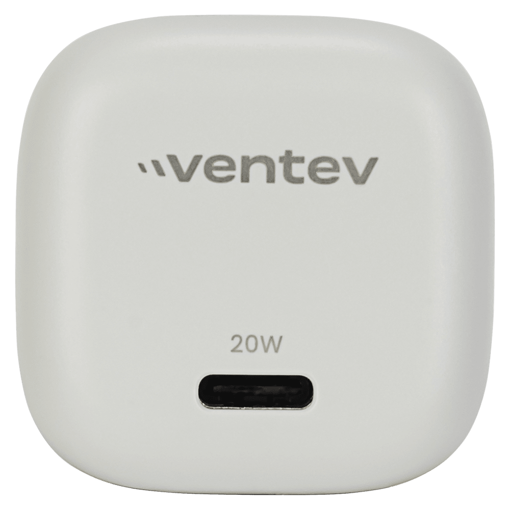 Ventev 20W ULTRAFAST USB C Universal Mini Wall Charger and USB C to Apple Lightning Cable