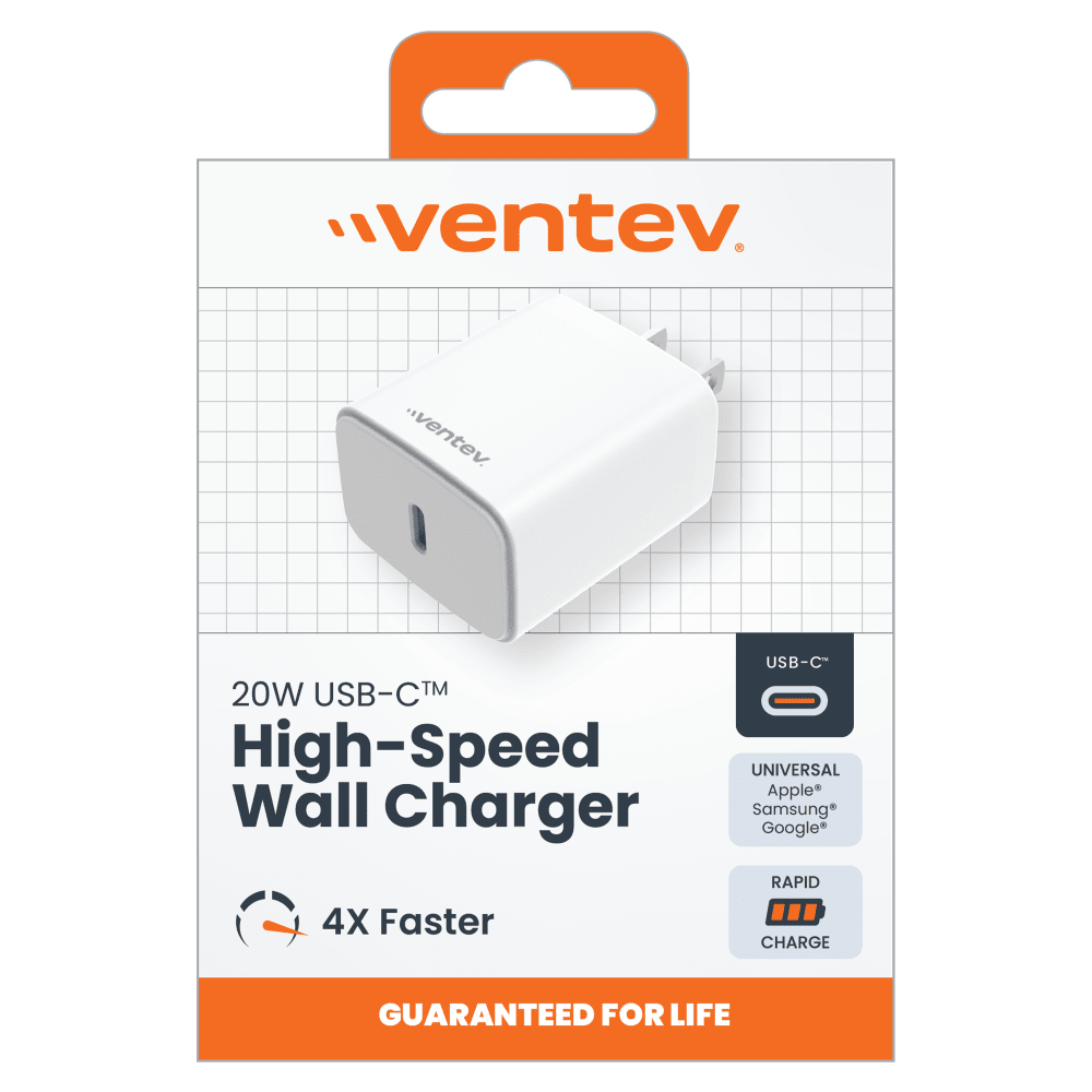Ventev ULTRAFAST 20W PD High Speed USB C Wall Charger