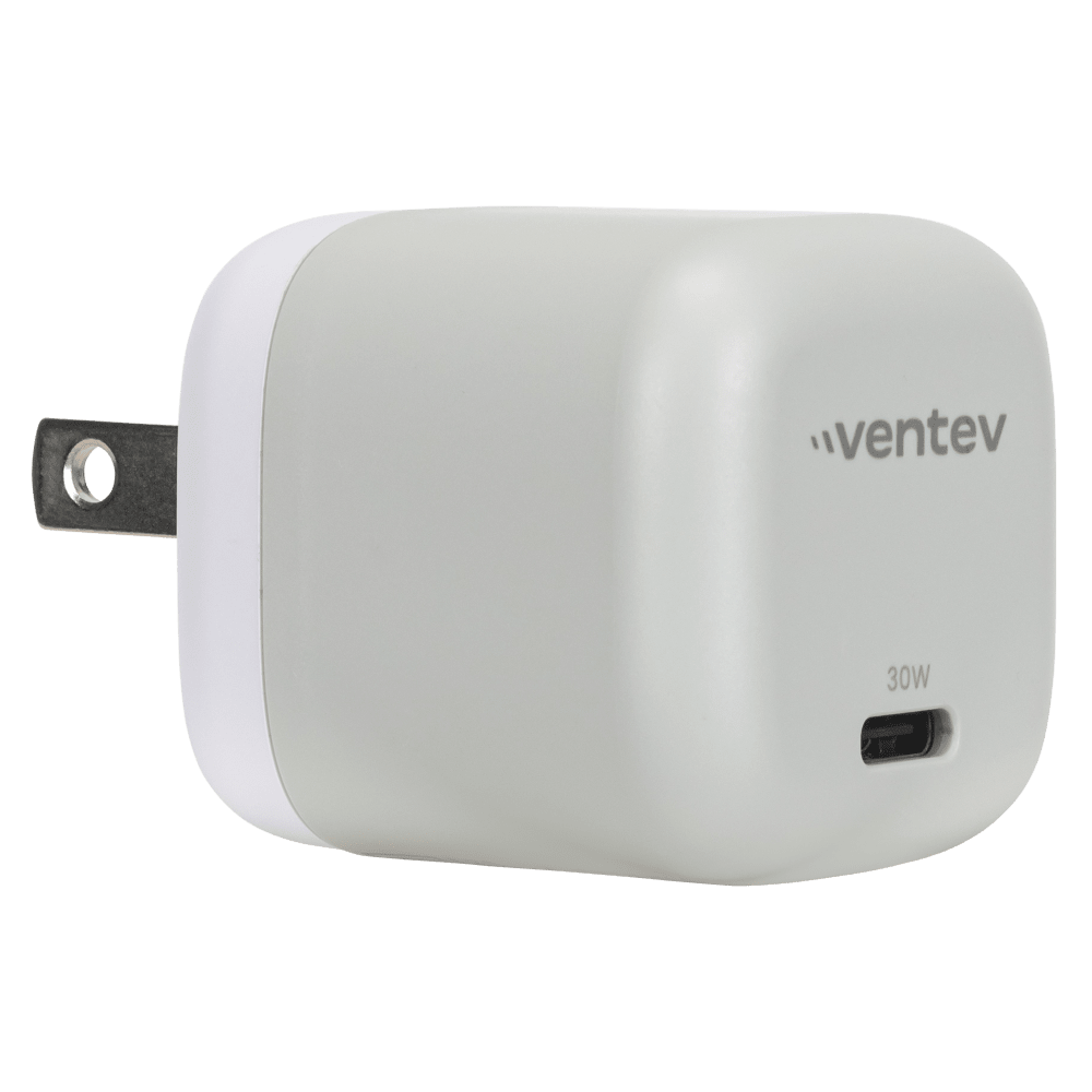 Ventev 30W ULTRAFAST USB C Universal GaN Mini Wall Charger White