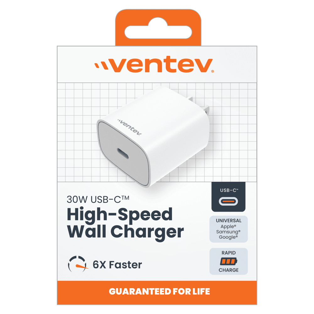Ventev ULTRAFAST 30W PPS High Speed USB C Wall Charger