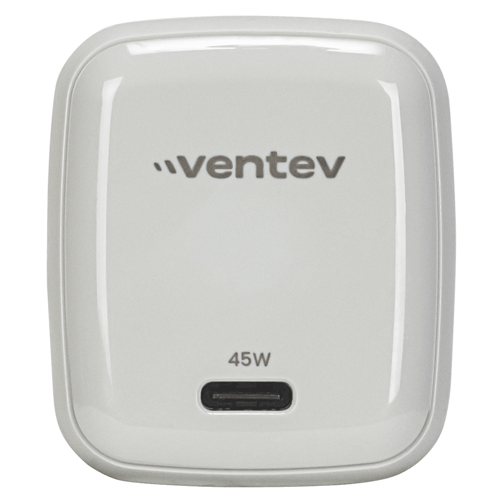 Ventev ULTRAFAST GaN Mini 45W Wall Charger and 5A USB C to USB C Cable