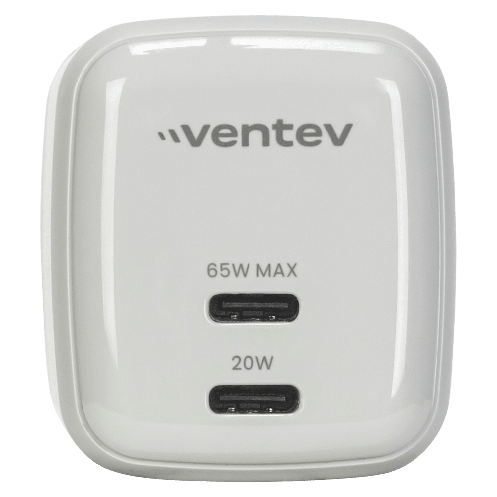 Ventev 65W Dual USB C GaN Mini Wall Charger