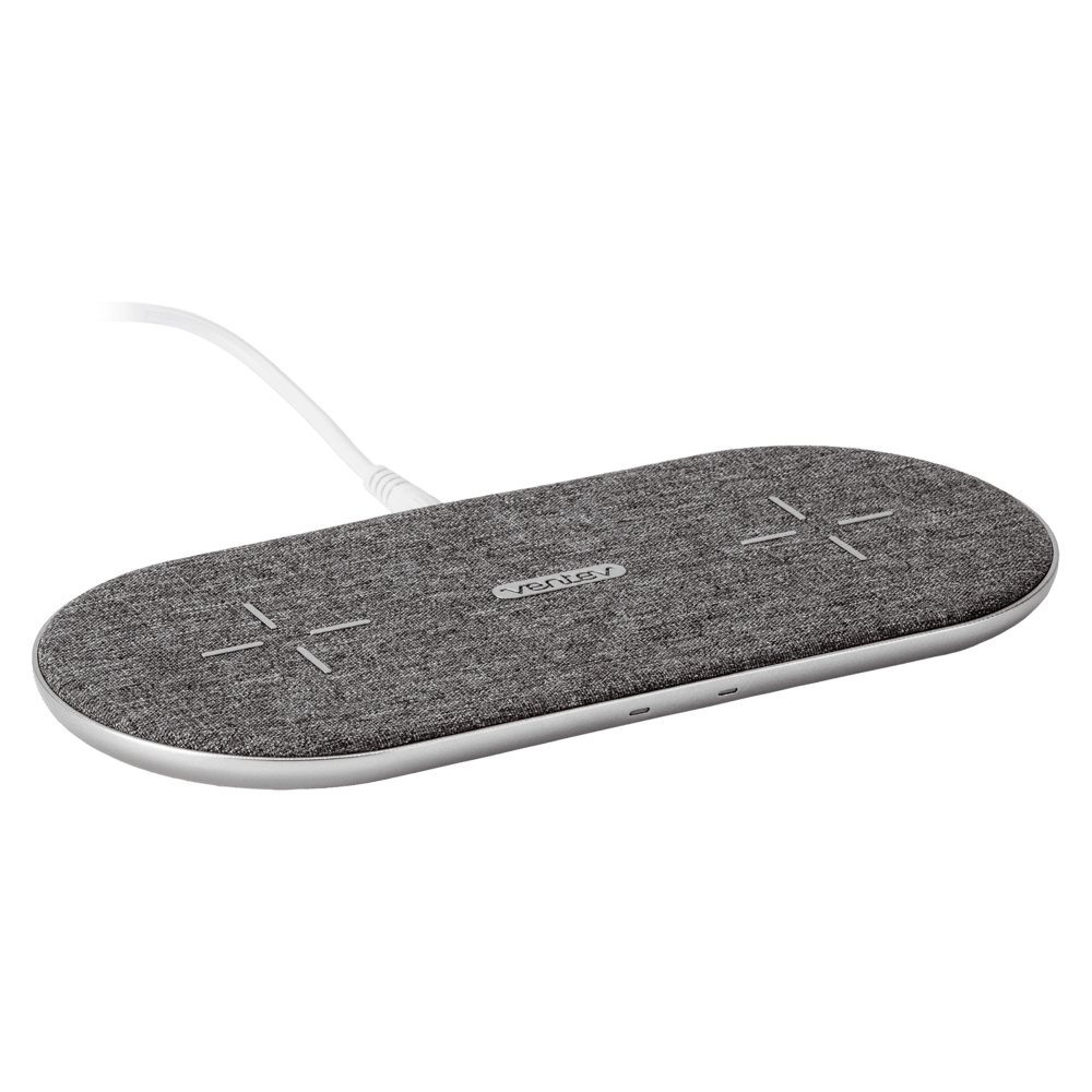 Ventev wireless chargepad duo 20W Gray, White