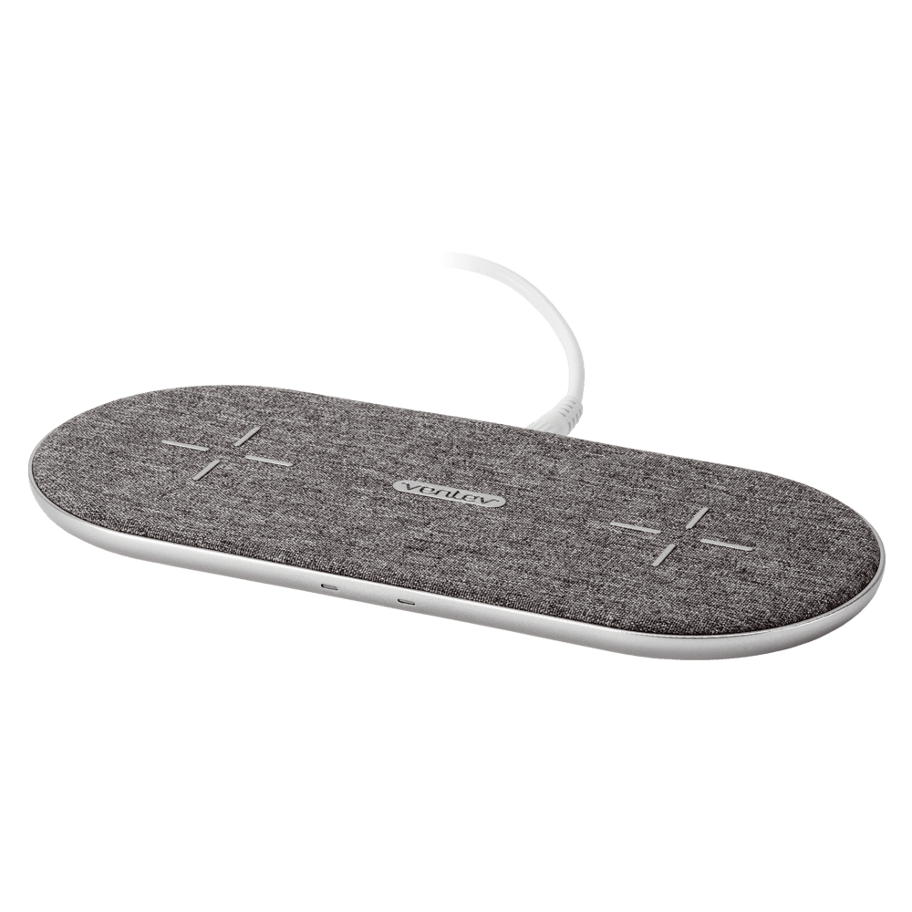 Ventev wireless chargepad duo 20W Gray, White