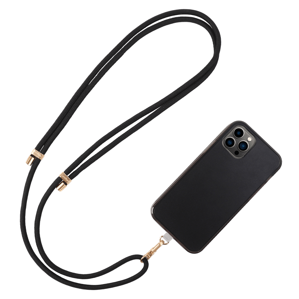 prodigee Strap n Go Universal Crossbody Lanyard Black Gold