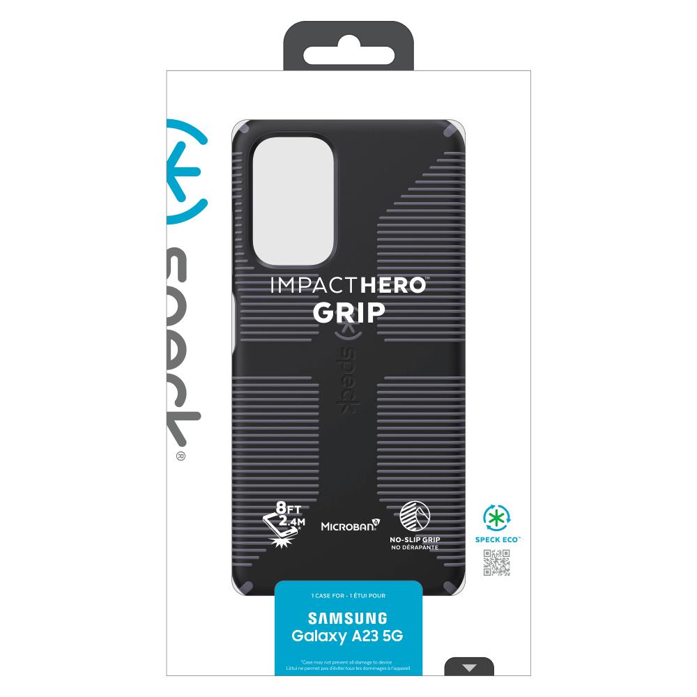 Speck Presidio Impact Hero Case for Samsung Galaxy A23 5G UW Granite Black and Dusk Grey