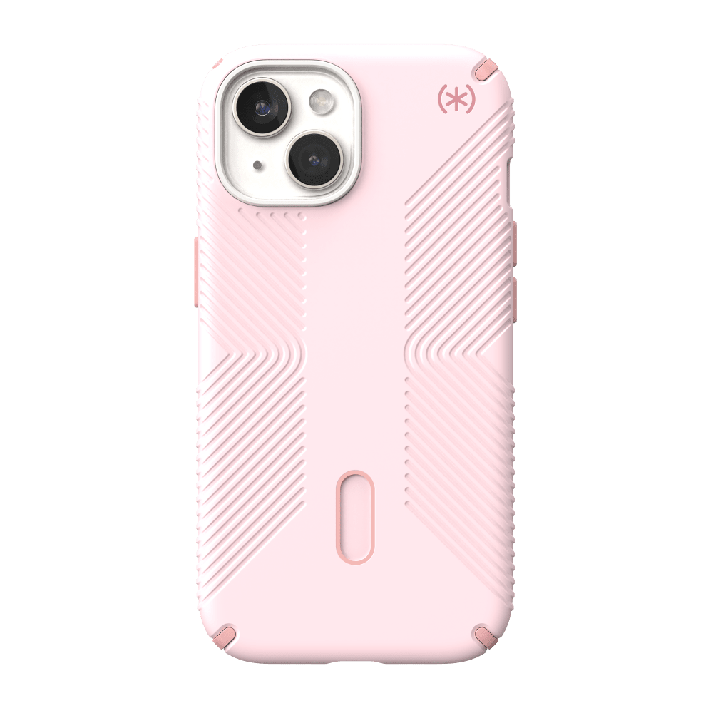 Speck Presidio2 Grip MagSafe Case for Apple iPhone 15 / iPhone 14 / iPhone 13 Nimbus Pink