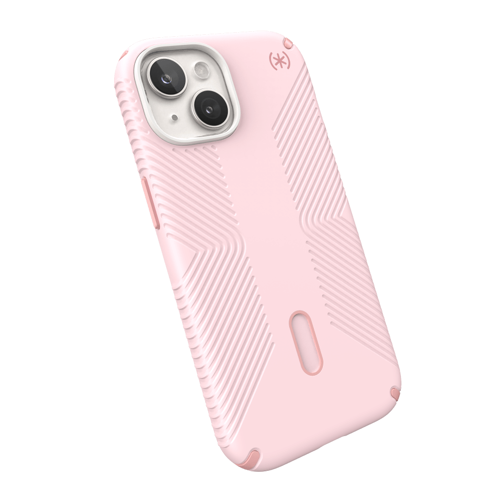 Speck Presidio2 Grip MagSafe Case for Apple iPhone 15 / iPhone 14 / iPhone 13 Nimbus Pink