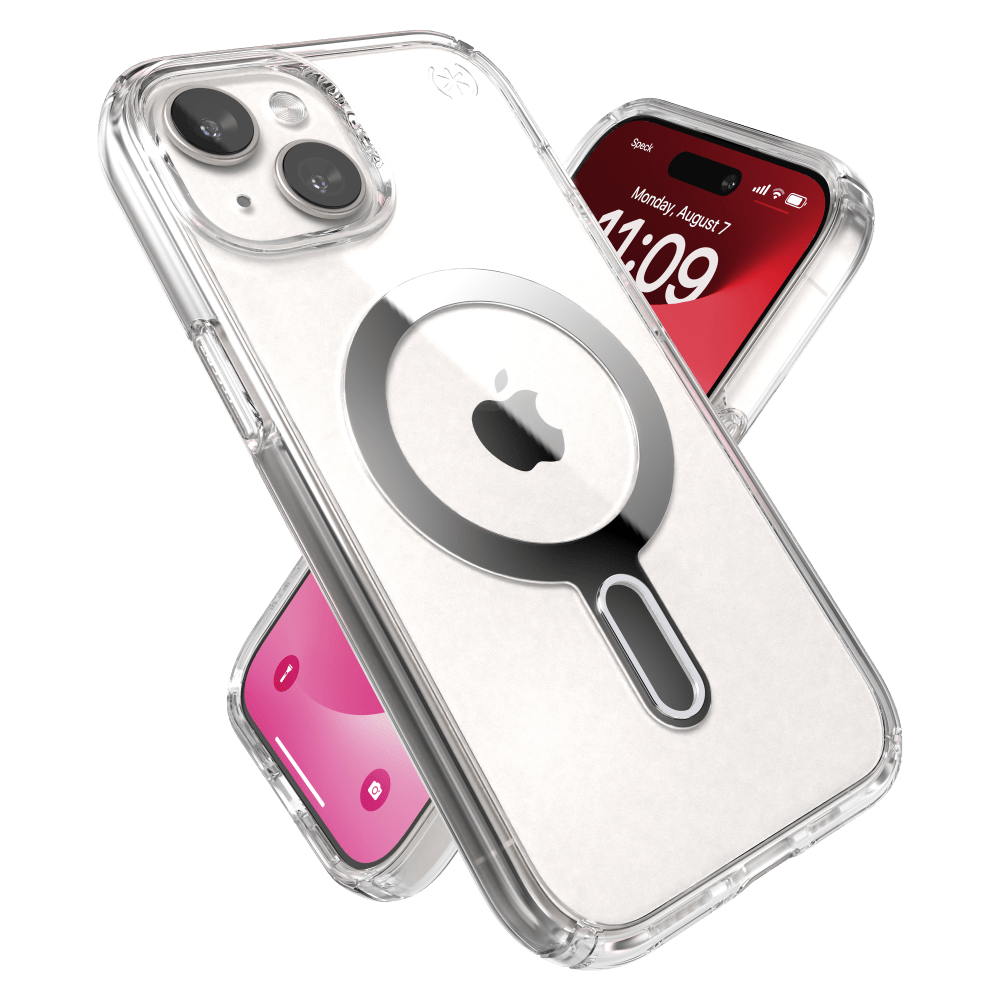 Speck Presidio Perfect Clear MagSafe Case for Apple iPhone 15 / iPhone 14 / iPhone 13 Clear
