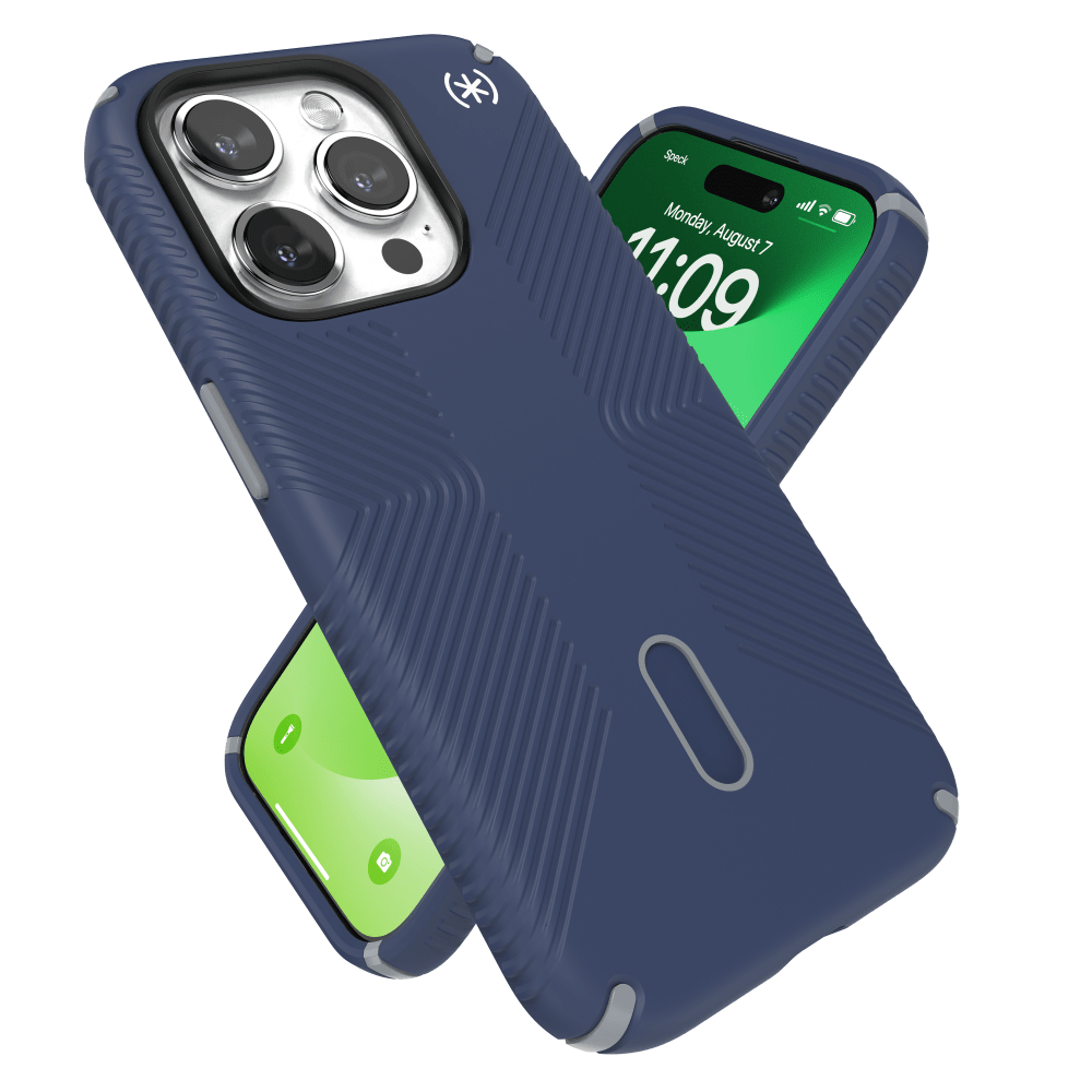 Speck Presidio2 Grip MagSafe Case for Apple iPhone 15 Pro Coastal Blue