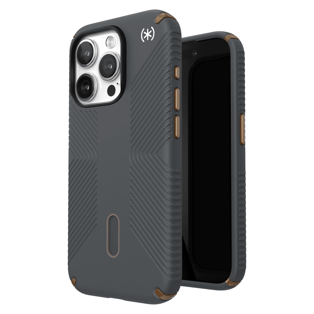 Speck Presidio2 Grip MagSafe Case for Apple iPhone 15 Pro Charcoal Grey