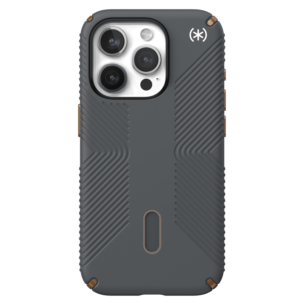 Speck Presidio2 Grip MagSafe Case for Apple iPhone 15 Pro Charcoal Grey