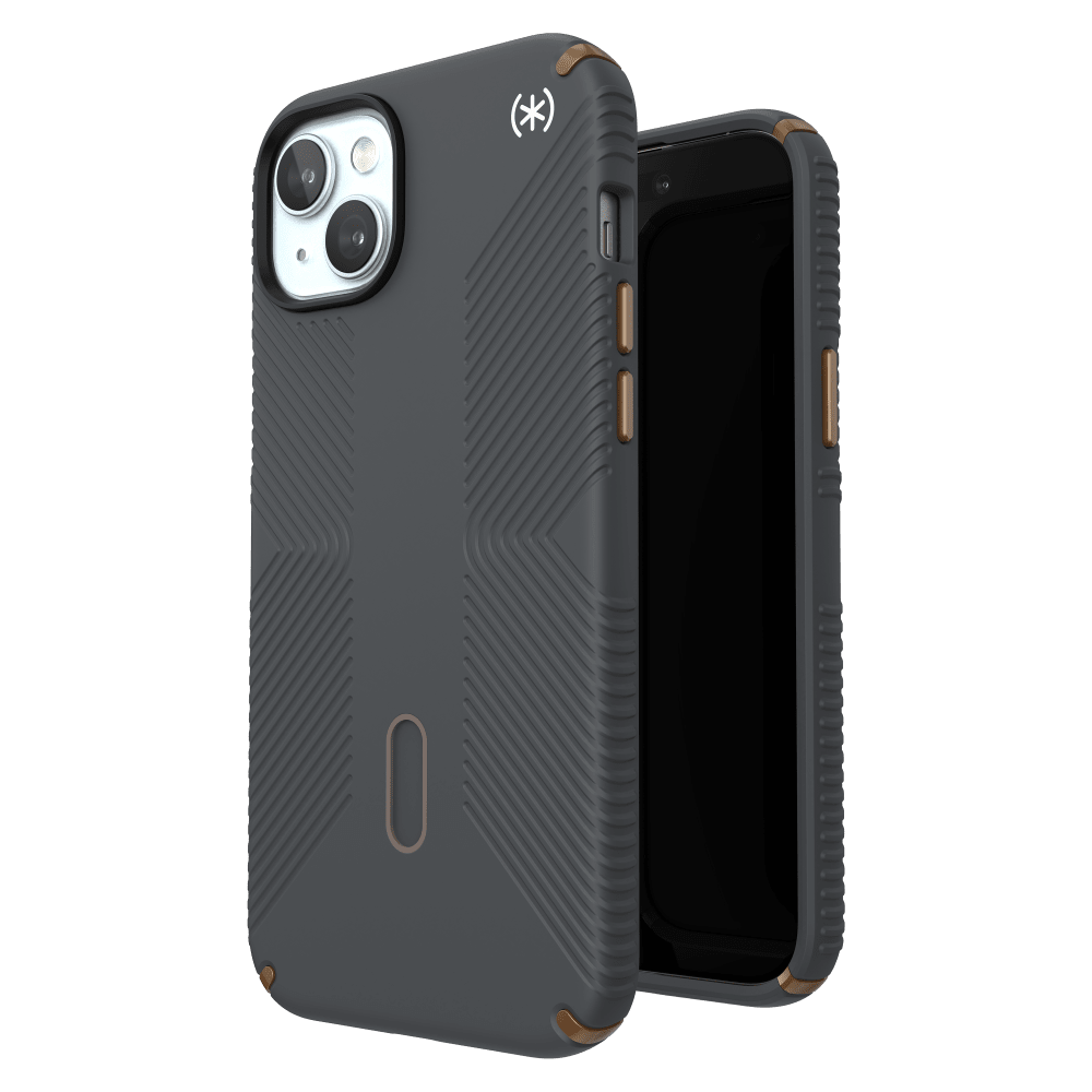 Speck Presidio2 Grip MagSafe Case for Apple iPhone 15 Plus / iPhone 14 Plus Charcoal Grey