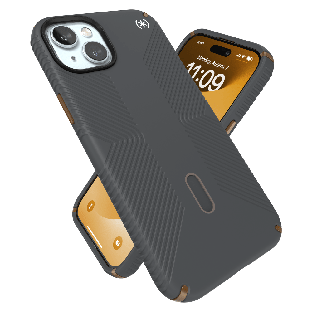 Speck Presidio2 Grip MagSafe Case for Apple iPhone 15 Plus / iPhone 14 Plus Charcoal Grey