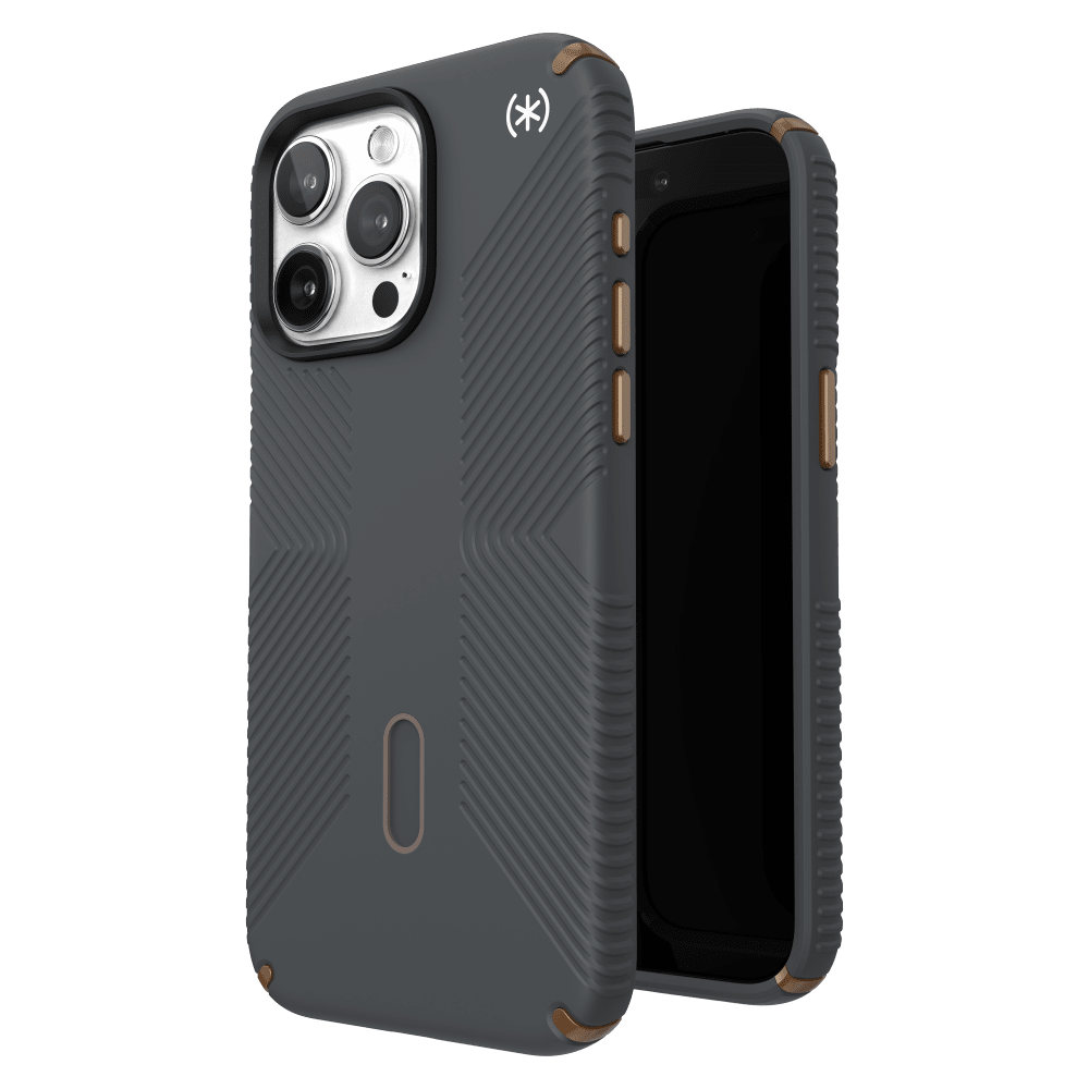 Speck Presidio2 Grip MagSafe Case for Apple iPhone 15 Pro Max Charcoal Grey