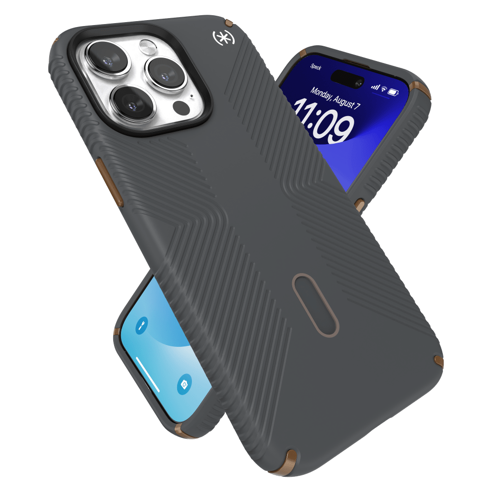 Speck Presidio2 Grip MagSafe Case for Apple iPhone 15 Pro Max Charcoal Grey