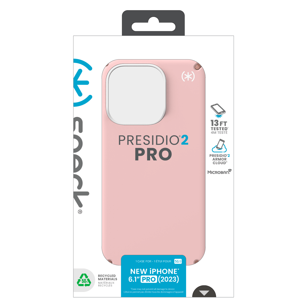 Speck Presidio2 Pro Case for Apple iPhone 15 Pro Dahlia Pink