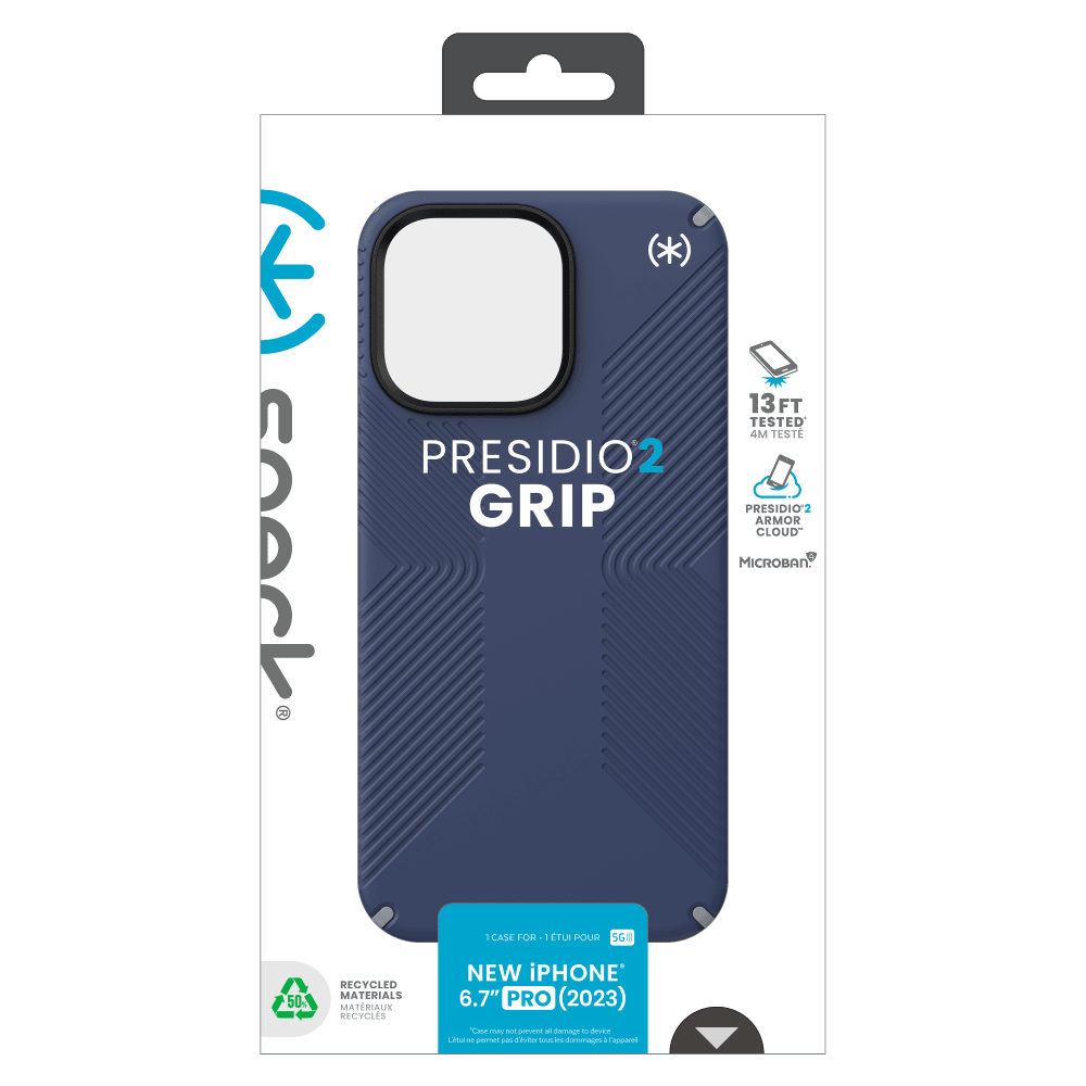 Speck Presidio2 Grip Case for Apple iPhone 15 Pro Max Coastal Blue