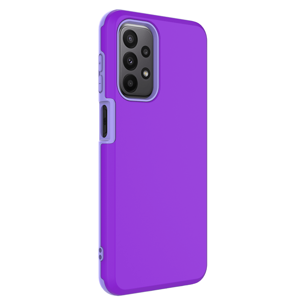 AMPD Classic Slim Dual Layer Case for Samsung Galaxy A23 / A23 5G Purple