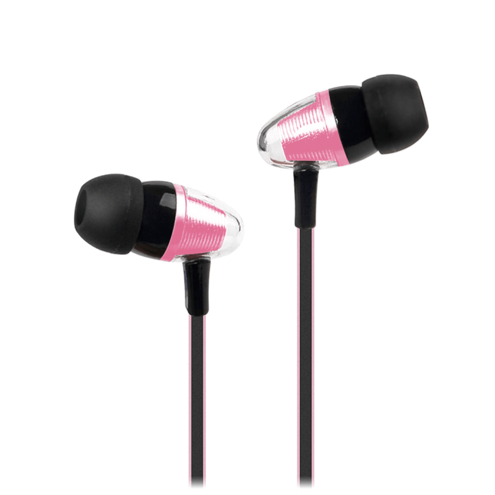 AMPD Element 3.5mm In Ear Wired Headphones Pink