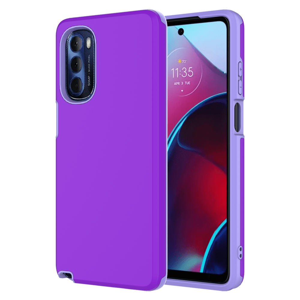 AMPD Classic Slim Dual Layer Case for Motorola Moto G Stylus (2022) / Moto G Stylus 5G (2022) Purple