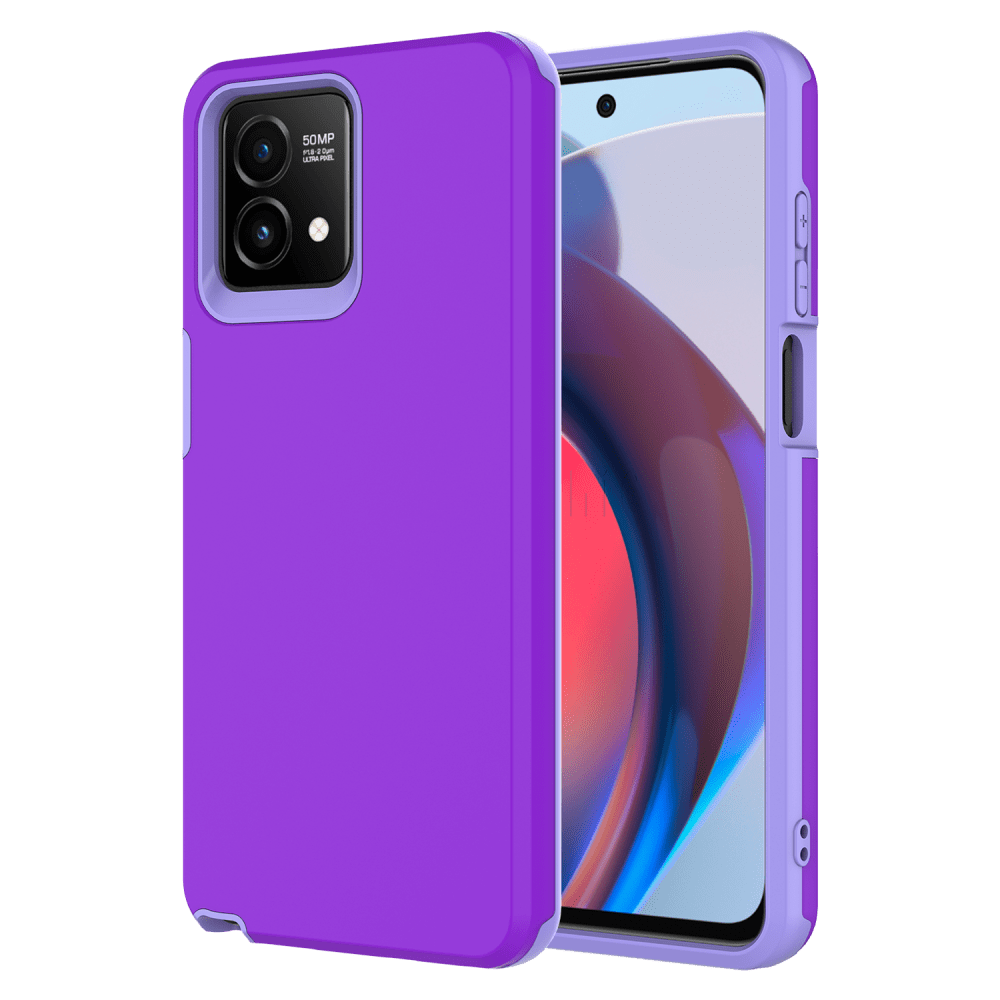 AMPD Classic Slim Dual Layer Case for Motorola Moto G Stylus 5G (2023) / Moto G Stylus (2023) Purple