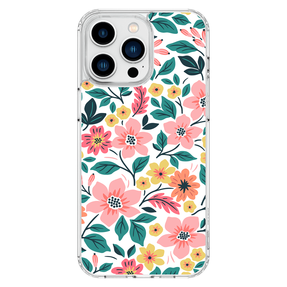 AMPD TPU / Acrylic HD Print MagSafe Case for Apple iPhone 15 Pro Max Wildflower