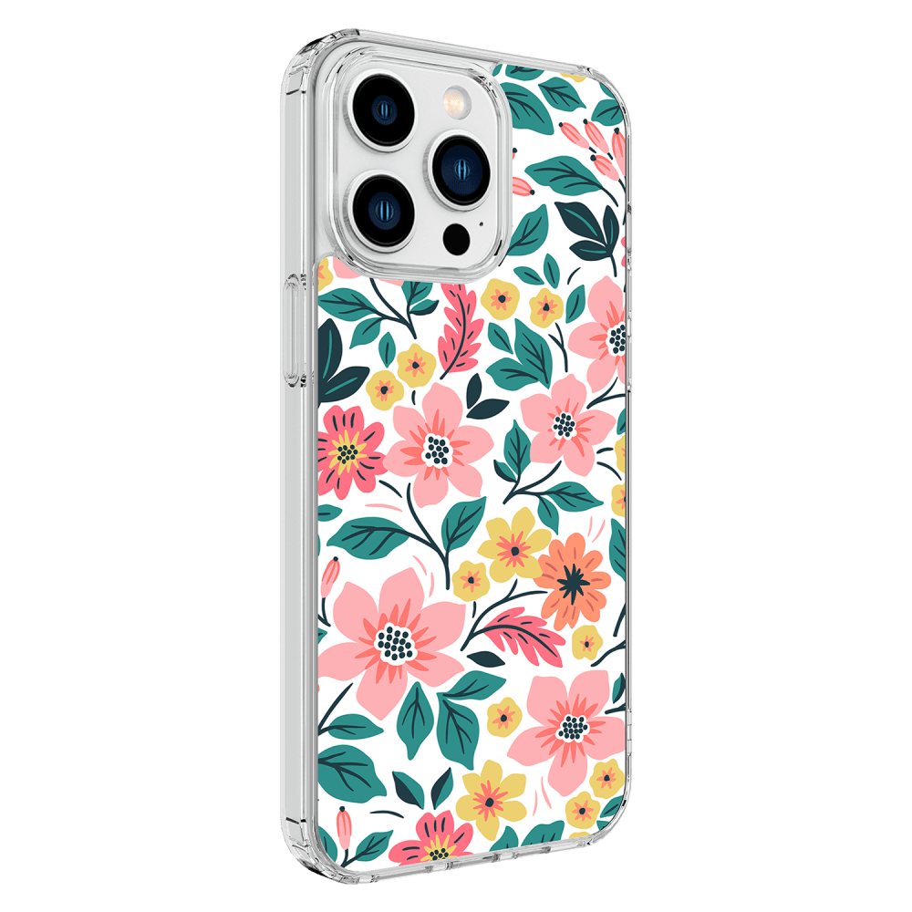 AMPD TPU / Acrylic HD Print MagSafe Case for Apple iPhone 15 Pro Max Wildflower