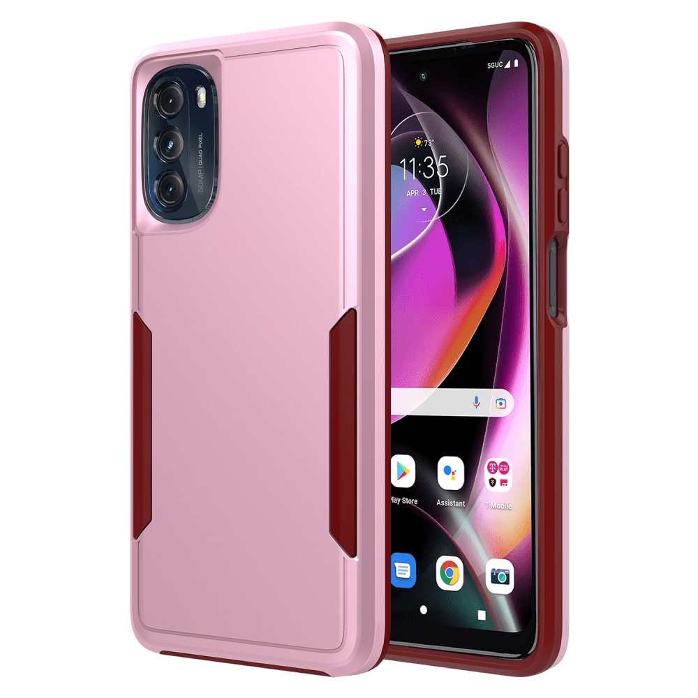AMPD Military Drop Case for Motorola Moto G 5G (2022) Pink