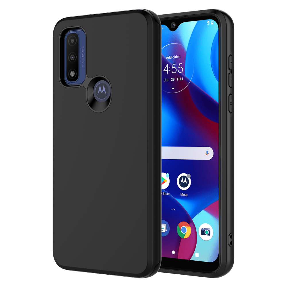 AMPD Classic Slim Dual Layer Case for Motorola Moto G Play (2023) Black