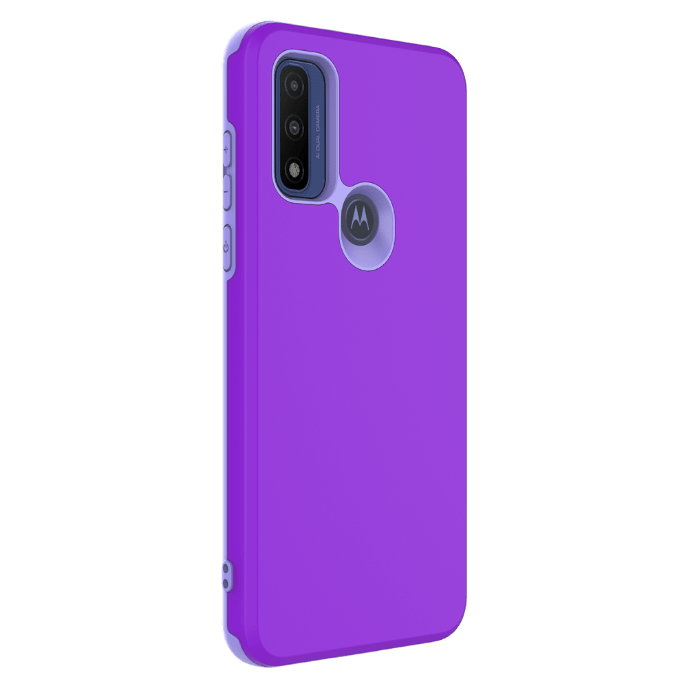 AMPD Classic Slim Dual Layer Case for Motorola Moto G Play (2023) Purple