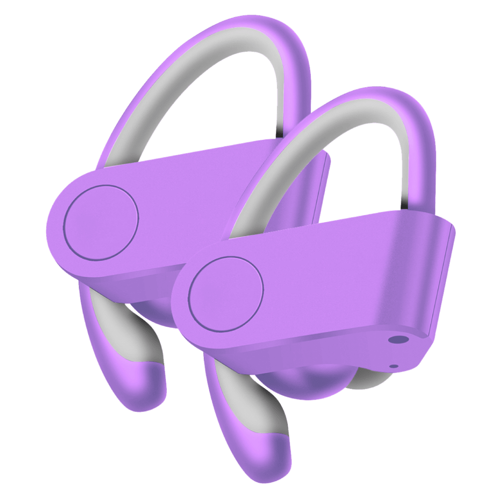 AMPD Active 5.0 Sport-Fit True Wireless Bluetooth In Ear Headphones Purple
