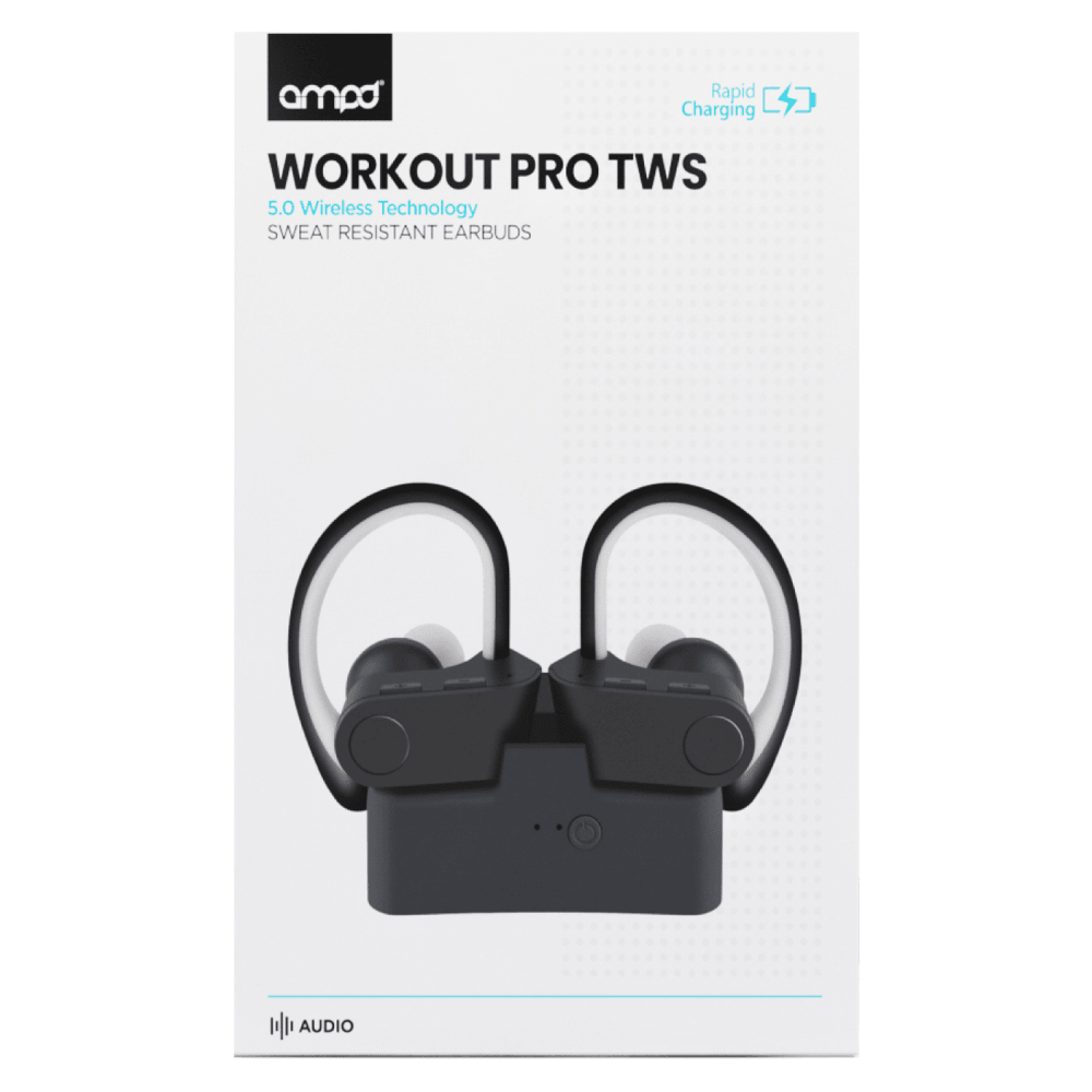 AMPD Active 5.0 Sport-Fit True Wireless Bluetooth In Ear Headphones Purple
