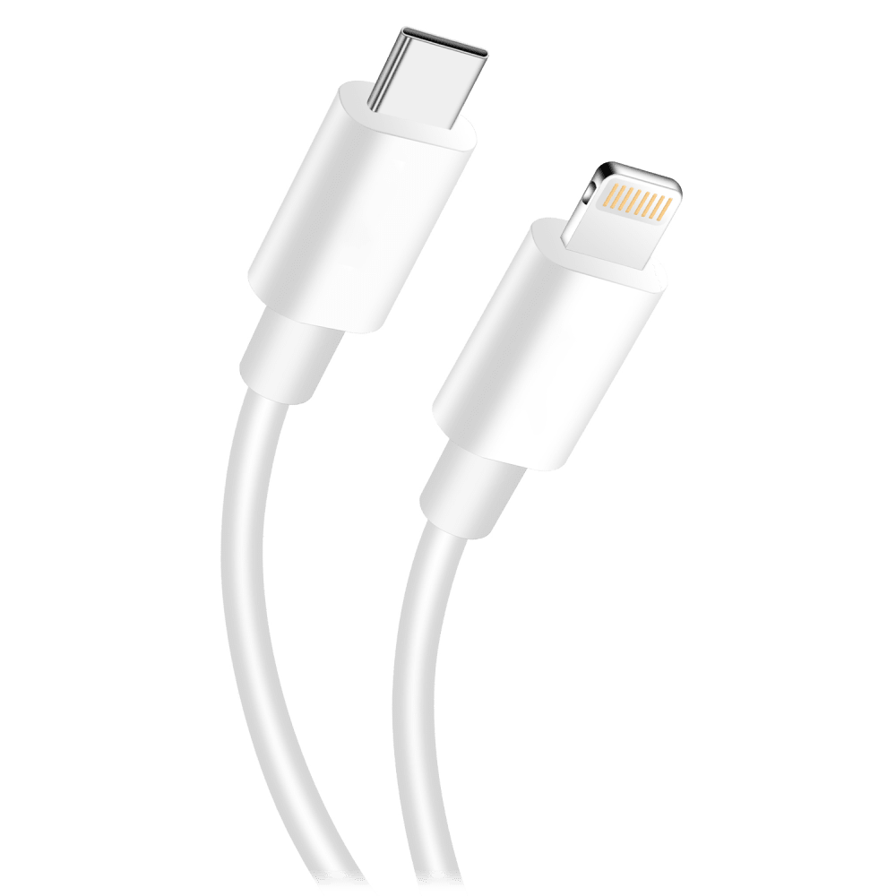 AMPD Volt Plus Type C to Apple Lightning Cable 4ft White