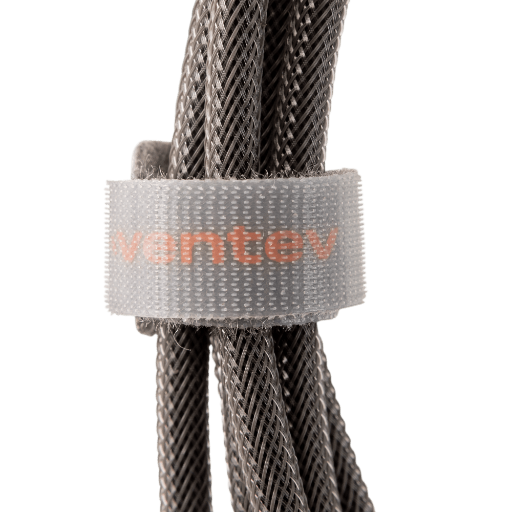 Ventev Chargesync Alloy USB A to Apple Lightning Cable 10ft Steel