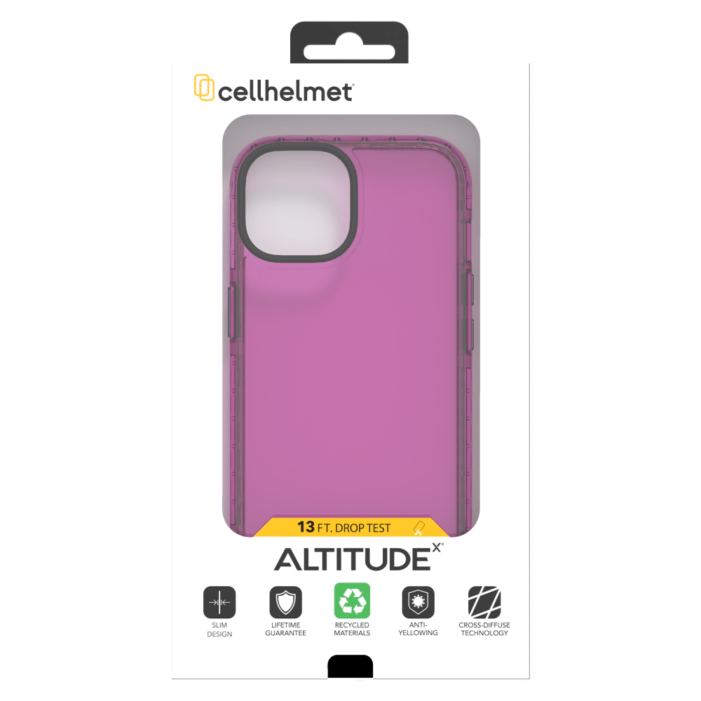 cellhelmet Altitude X Case for Apple iPhone 15 Pro Vivid Magenta