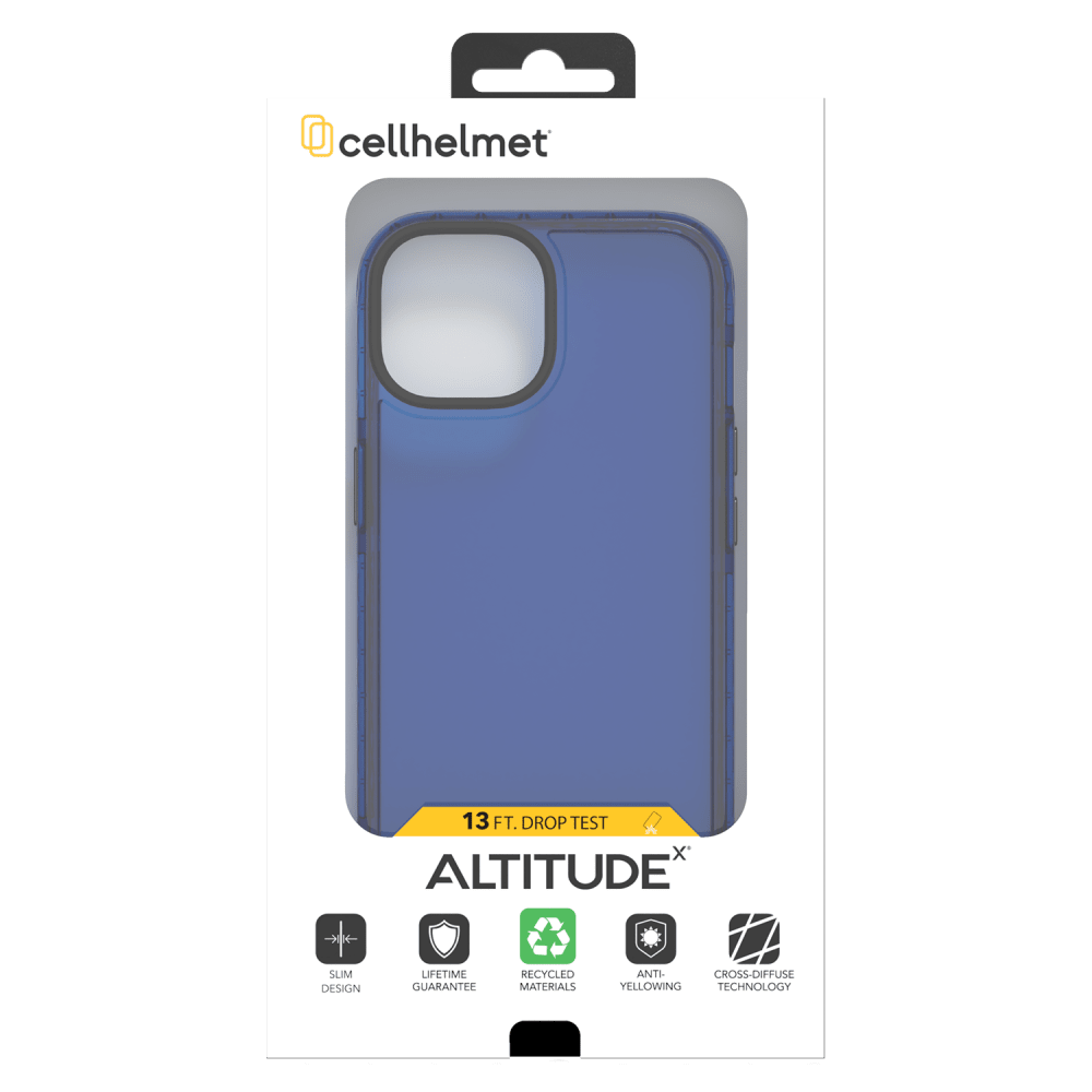 cellhelmet Altitude X Case for Apple iPhone 15 Bermuda Blue