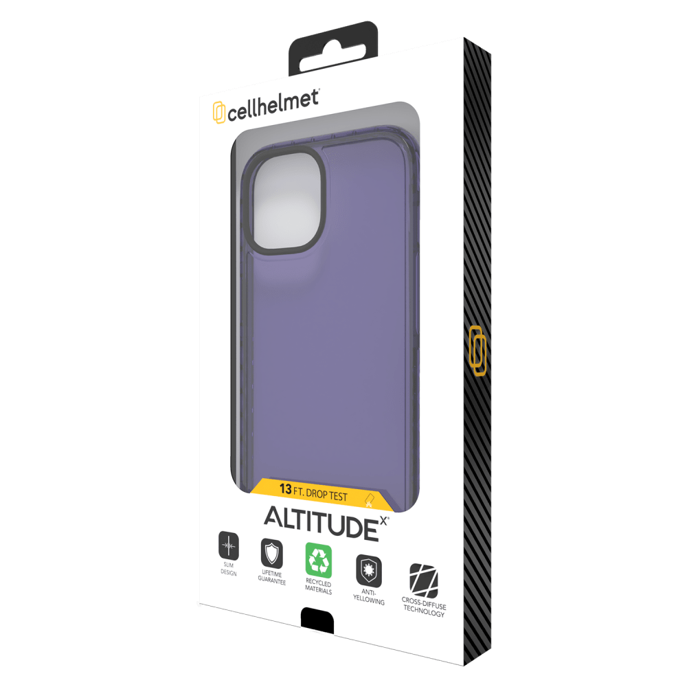 cellhelmet Altitude X Case for Apple iPhone 15 Pro Max Midnight Lilac