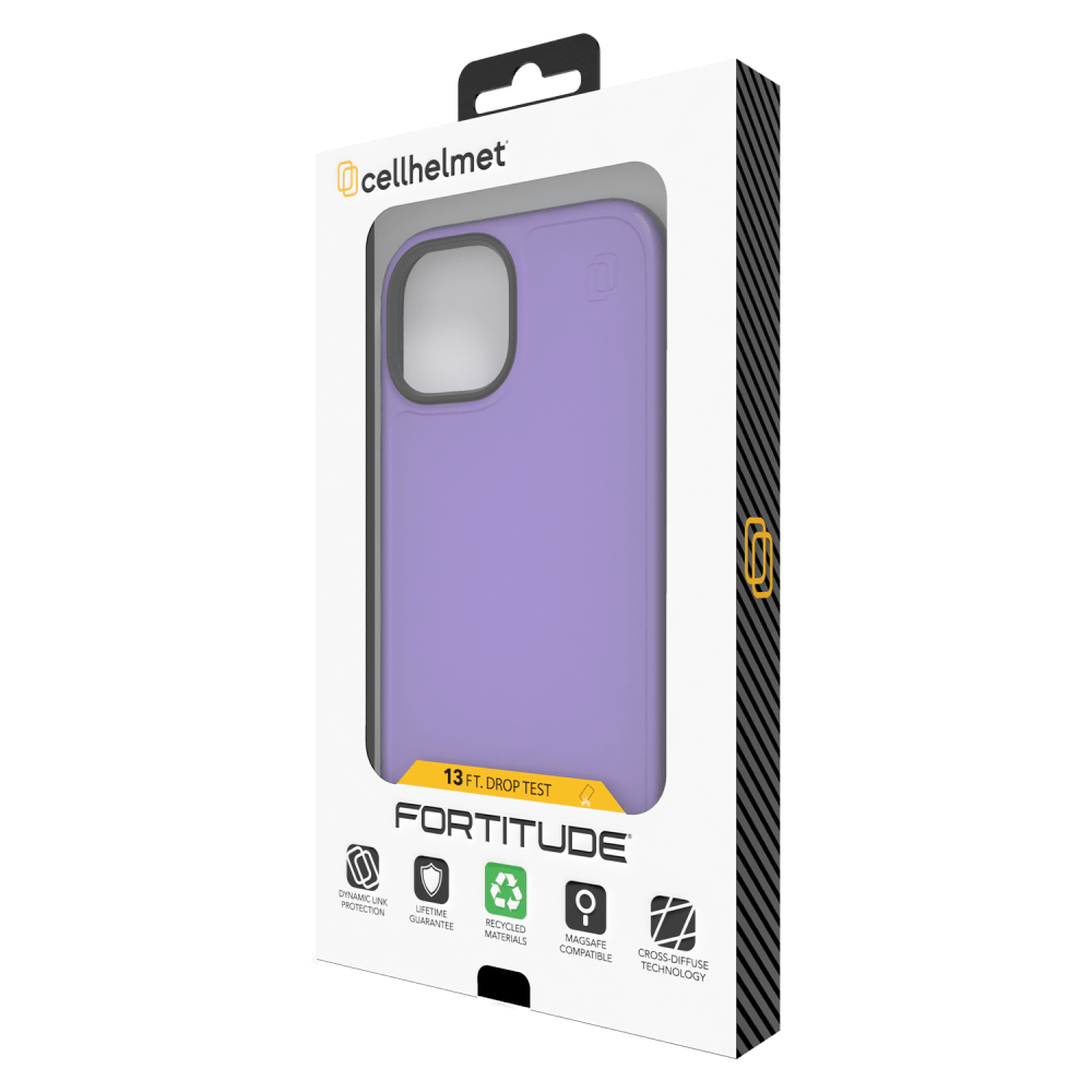 cellhelmet Fortitude MagSafe Case for Apple iPhone 15 Pro Max Midnight Lilac