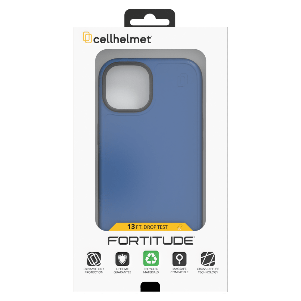 cellhelmet Fortitude MagSafe Case for Apple iPhone 15 Bermuda Blue