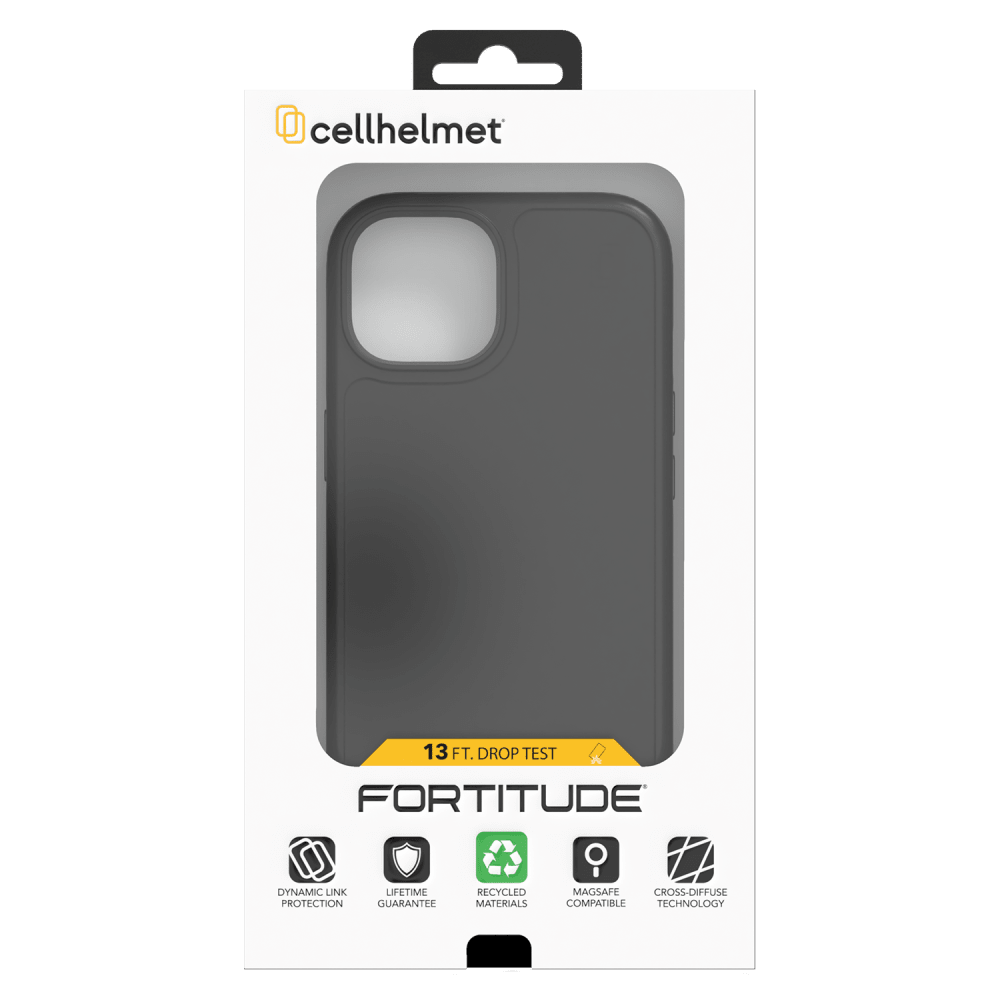 cellhelmet Fortitude MagSafe Case for Apple iPhone 15 Onyx Black