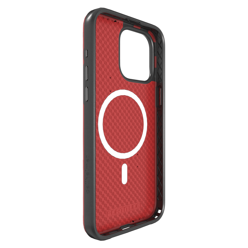 cellhelmet Fortitude MagSafe Case for Apple iPhone 15 Pro Max Scarlett Red