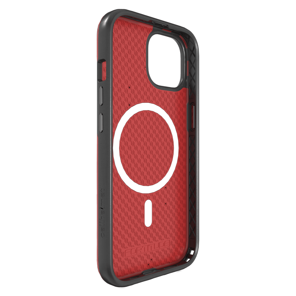 cellhelmet Fortitude MagSafe Case for Apple iPhone 15 Scarlett Red