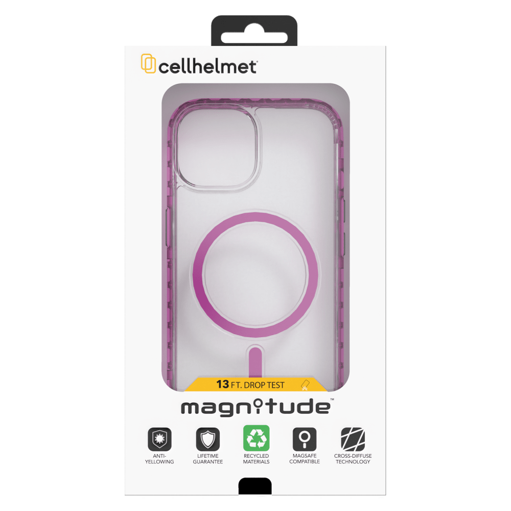 cellhelmet Magnitude MagSafe Case for Apple iPhone 15 Vivid Magenta