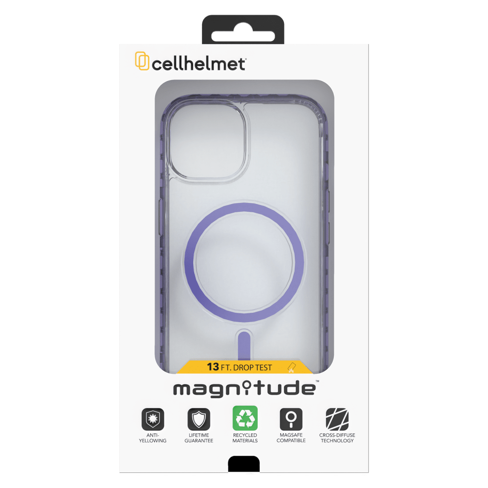 cellhelmet Magnitude MagSafe Case for Apple iPhone 15 Pro Midnight Lilac