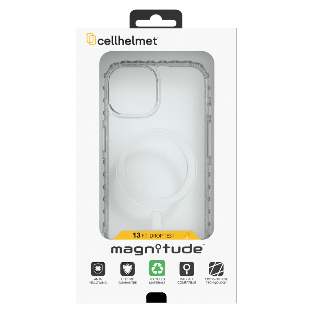 cellhelmet Magnitude MagSafe Case for Apple iPhone 15 Pro Crystal Clear