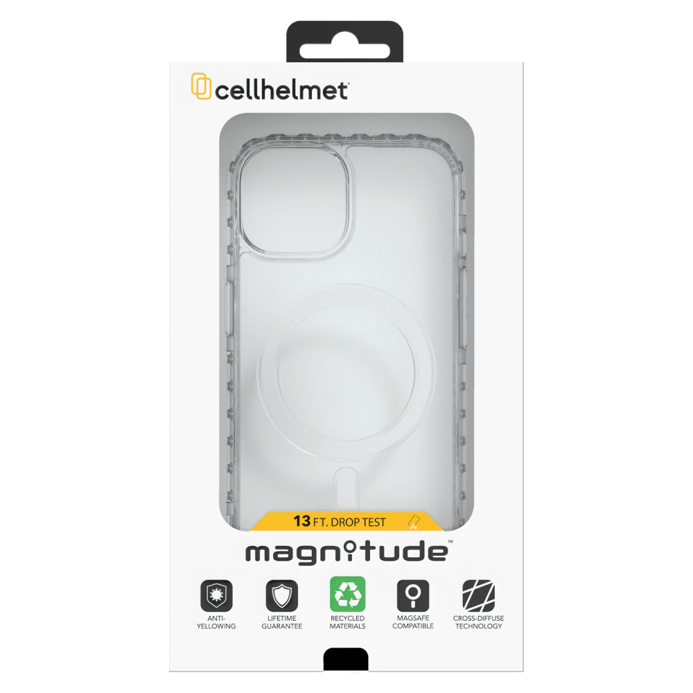 cellhelmet Magnitude MagSafe Case for Apple iPhone 15 Crystal Clear
