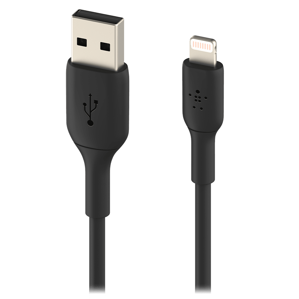 Belkin Boost Up Charge USB A to Apple Lightning Cable 3ft Black