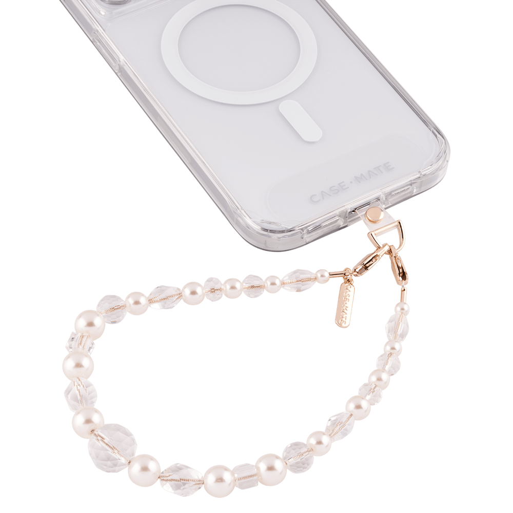 Case-Mate Beaded Phone Wristlet Crystal Pearl