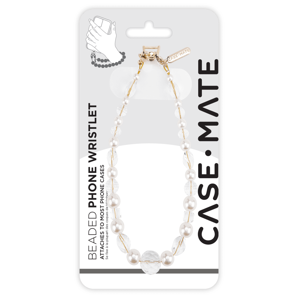 Case-Mate Beaded Phone Wristlet Crystal Pearl